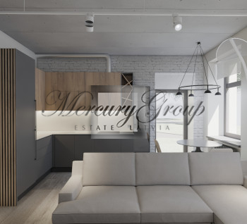 Spacious 3-room apartment with grey finish in the premium project StokholmasHaus26, Mežaparks