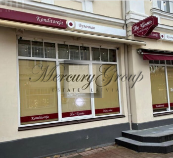 Commercial space for a café on the main street in Jūrmala.