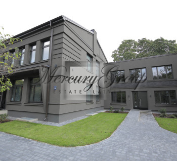 Spacious 3-room apartment with grey finish in the premium project StokholmasHaus26, Mežaparks