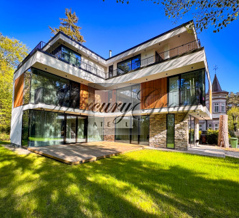 Modern house on the first line in Bulduri